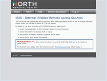 Tablet Screenshot of irasportal.northmemorial.com